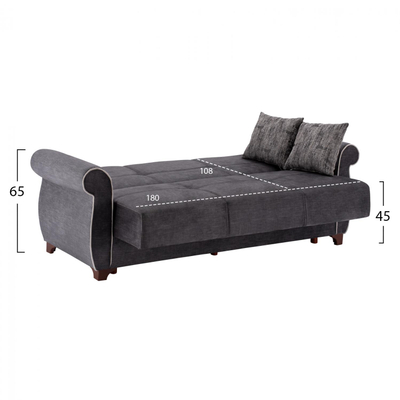 Set divanësh Milas 2-pjesësh HM3068.11, gri
