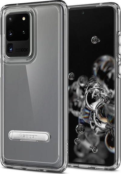 Kornizë mbrojtëse Spigen Ultra Hybrid S Samsung S20 Ultra Crystal ACS00715, transparente
