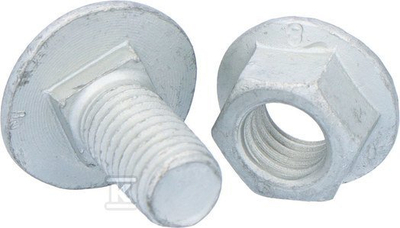 Set bulonë me arrë BAKS SGKFM10x20PV, M10 20mm, çelik i galvanizuar, 100 copë