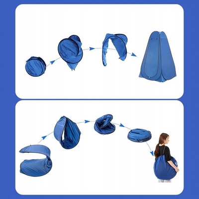 Çadër plazhi POP UP Changing Room, 190cm, pa dysheme, blu