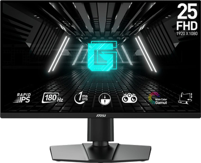 Monitor gaming MSI G255PF E2, 24.5", Full HD, 180Hz, i zi