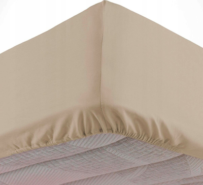 Çarçaf fitted LINETTE, 160 x 200 cm, pambuk, i bardhë