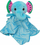 Lodër pelushi Frootimals Melany Melephant, qetësuese për bebe, me batanije, blu