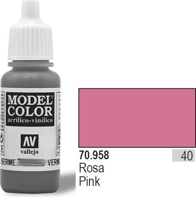 Bojë akrilike Vallejo Model Color 17ml, për miniatura, rozë