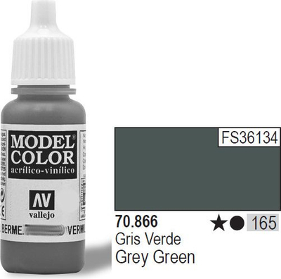 Bojë akrilike Vallejo Model Color Grey Green, 17ml, mat