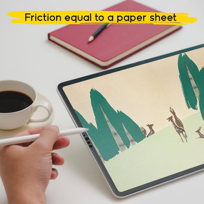 Mbrojtës ekrani DOODROO për iPad Pro 12.9" 2018-2022, efekt leter, transparent