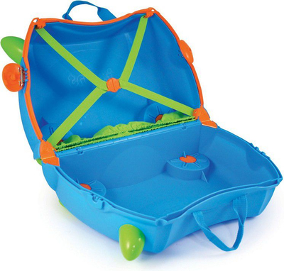 Valixhe për kalamajt Trunki Ride-On Terrance TRU0006, 18L, me rrota, blu