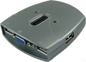 KVM switch Sedna SE-KVM-USB-22, 2 porta, USB, gri