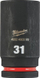 Çelës goditës Milwaukee Shockwave, 3/4", 31mm, i zi
