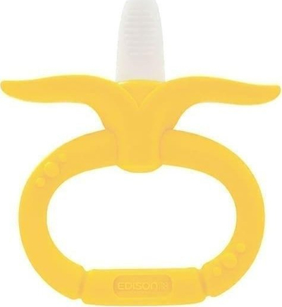Lodër për dhëmbëzimin Kamikami Baby Banana Ring, për bebe 3m+, e verdhë