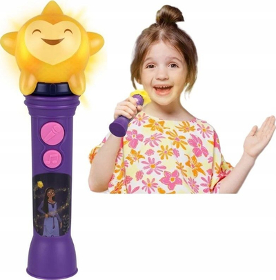 Aksesor kostumi mikrofon Sing Along Disney Wish, për fëmijë, vjollcë