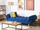 Divan-krevat ASBY Velvet, 3 vende, kadife, blu e errët