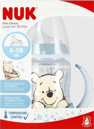 Biberon NUK Disney PP, 150ml, gjinjëz silikoni, 6-18 mujsh