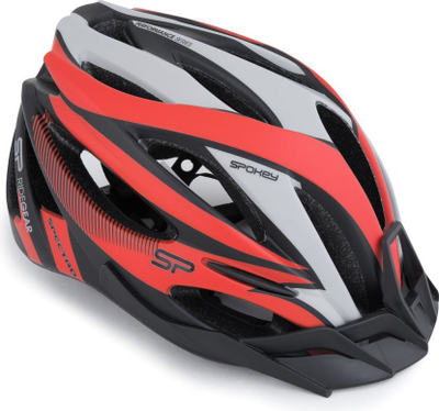 Helmetë biçiklete Spokey Spectro, 58-61 cm, e kuqe