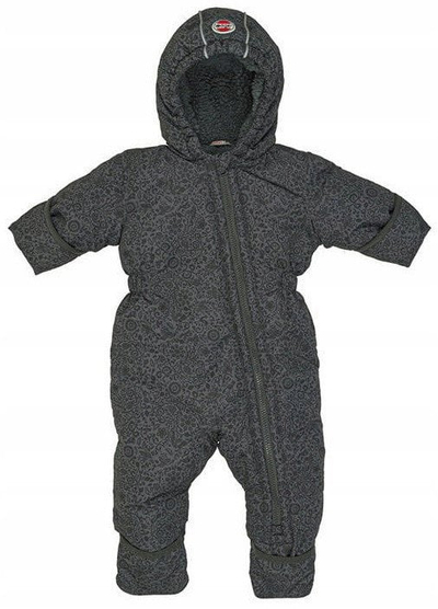 Kombinezon dimëror për fëmijë Lodger Waterproof Winter Overall Taslon Pigeon, madhësia 74, i papërshkueshëm nga uji, gri