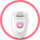 Epilator Braun Silk épil 1-176, me rrymë, për trup edhe këmbë, i bardhë me rozë