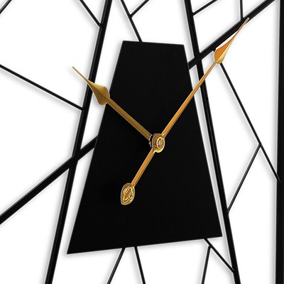 Orë murale MPM E04.4482.90, metal, 58cm, e zezë