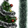 Stolinë dekori Christmas To ST19220, 270cm, për pemë të Vitit të Ri, jeshile me të bardhë