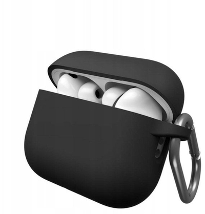 Kuti mbrojtëse Keybudz Elevate për AirPods Pro 3, material i fortë kundër goditjeve, me zinxhir, e zezë