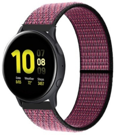 Rrip për orë të mençur 4wrist Samsung 20 mm, e kuqe e errët