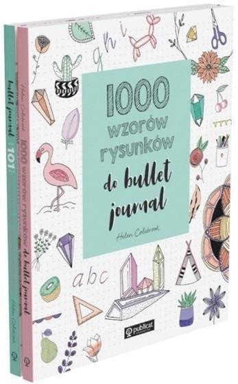 Set libra “Bullet Journal 101 Ide për faqe planeri” dhe “1000 modele vizatimi”