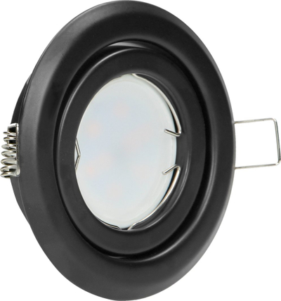 Spot tavani Adviti AD-OD-6176/B, GU10, i rregullueshëm, i zi