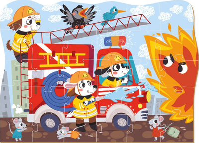 Puzzle Dodo Heroic firefighters
