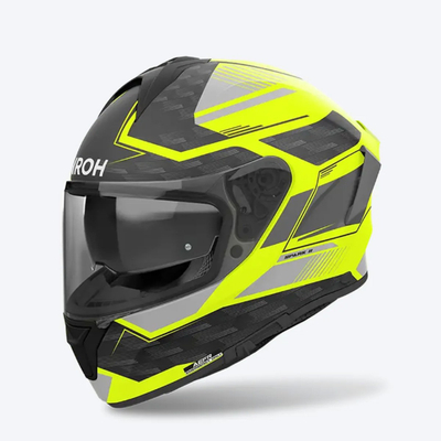 Helmetë integrale Airoh Spark 2 Zenith, ECE 22.06, Pinlock 70, neon e verdhë matt e zezë gri, XL