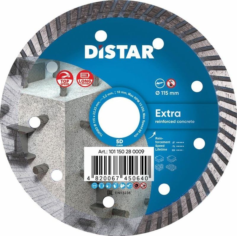 Disk diamanti Makita Extra Turbo, 115mm, 22.23mm, gri