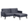 Sofa këndore Livia 211x158x83cm (HM3151.01), gri