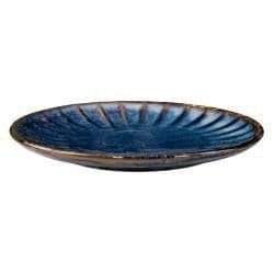 Pjatë e sheshtë Verlo Deep Blue, porcelan, 20.5cm, blu