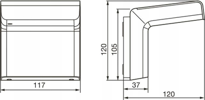 Detektor lëvizje Steinel iHF 3D KNX, IP54, 160° 7m, i zi