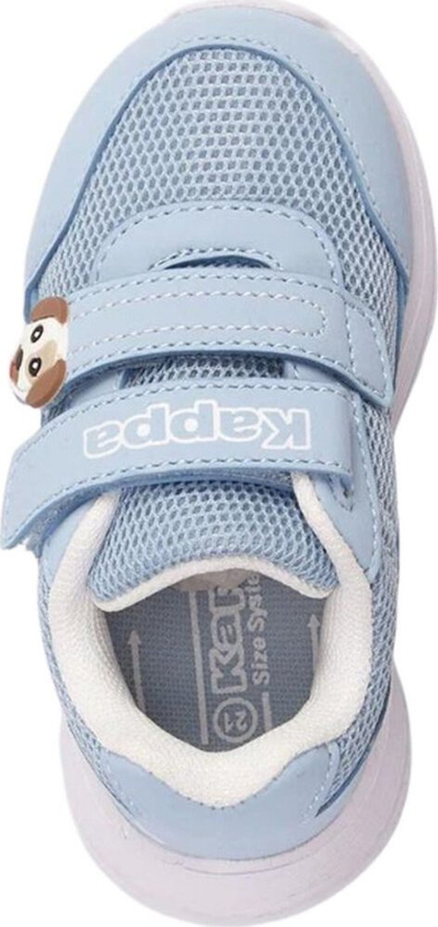 Atlete për kalamoj Kappa me shirit ngjitës, rrjetë që merr frymë, mbyllje me velcro, blu e çelët