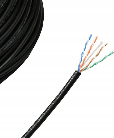 Kabllo interneti Digitus DK-1511-V-05-OD, Cat.5e U/UTP, 50m, e zezë