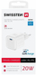 Karikues muri Swissten GaN, 1x USB C, 20W Power Delivery, i bardhë