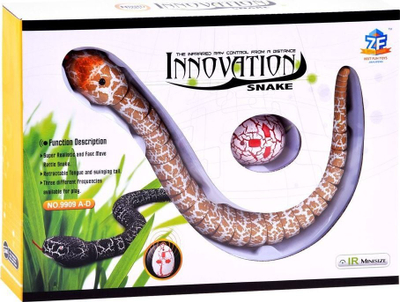 Lodër gjarpër me telekomandë Innovation NO.9909, 38cm, me karikim USB, portokalli