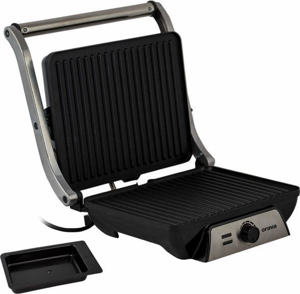 Grill kontakti Orava Grillchef 4, 2000W, pllaka jo ngjitëse, i zi