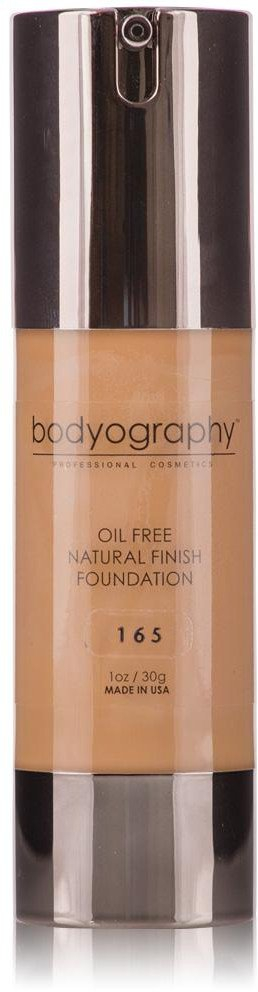 Fondatinë Bodyography Natural Finish #165 Med Warm, mbulim i mesëm, efekt natyral