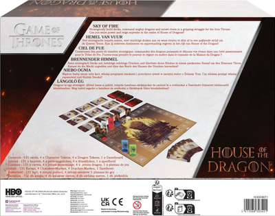 Друштвена игра House of the Dragon Sky of Fire, стратешка, за семејство, шарена