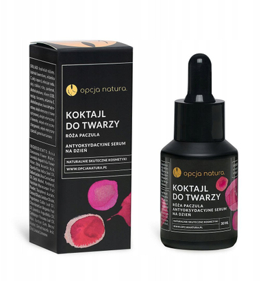 Serum fytyre Natura Siberica Opcja Natura, antioksidant dite, trëndafil dhe patchouli, 30ml