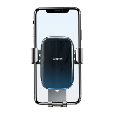Mbajtës telefoni për makinë Baseus Glaze SUYL-LG01, gravitacional, për grilë ventilimi, i zi