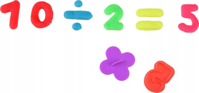 Set plasteline ZA4292, forma numrash, lojë edukative, shumëngjyrëshe