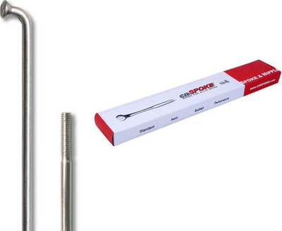 Spica biciklete Cn Spoke STD14, çelik inoks 226mm, 144 copë, argjend