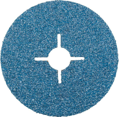 Disk abraziv Rhodius Zirconium Fiber ZK40, 125 mm, për hekur e inox, blu