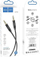Kabllo audio Hoco UPA19, Jack 3.5mm në 3.5mm, 1m, e zezë