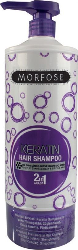 Shampo për flokë Morfose Keratin, 1000ml, për flokë të dëmtuar