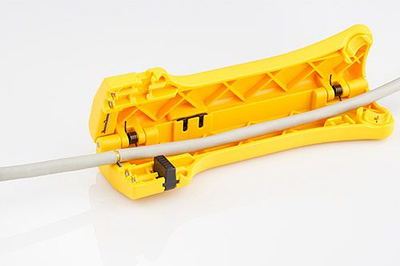 Pinça për zhveshje kabllosh Jokari Allrounder 30900, 4-15mm, e verdhë