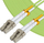 Kabllo fibër optike Microconnect FIB551015, 15 m, Multimode OM5 LC, e gjelbër