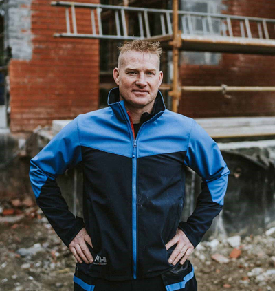 Xhaketë softshell Helly Hansen Oxford me kapuç, masa M, blu
