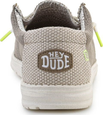 Këpucë për ditën Hey Dude Wally Braided, slip-on, tekstil, Fossil